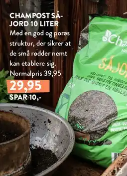 Plantorama CHAMPOST SÅJORD 10 LITER tilbud