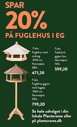 Plantorama Fuglehus i eg (20% tilbud) tilbud