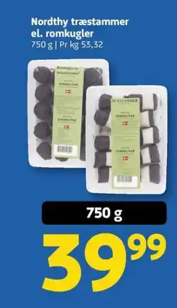 Løvbjerg Nordthy træstammer el. romkugler tilbud
