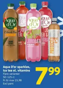 Løvbjerg Aqua D'or sparkles, ice tea el. vitamins tilbud