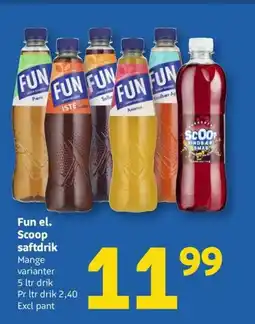 Løvbjerg Fun el. Scoop saftdrik tilbud