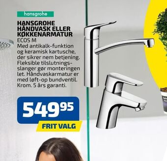 Davidsen Hansgrohe håndvask eller køkkenarmatur tilbud