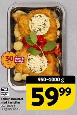Løvbjerg Kalkunschnitzel med kartofler tilbud