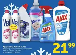 Løvbjerg Ajax, Klorin, Dun-let el. Vel tilbud