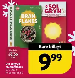 Løvbjerg Ota solgryn el. branflakes tilbud