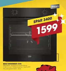 Punkt1 BEKO Integreret ovn PBIM13001B tilbud