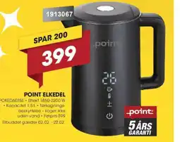 Punkt1 POINT Elkedel POKED6015E tilbud