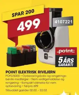 Punkt1 POINT Elektrisk rivejern POFG5000 tilbud