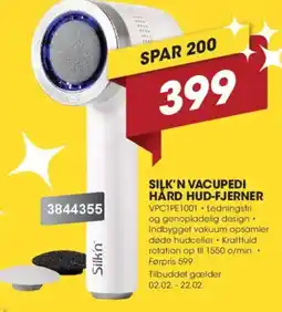 Punkt1 Silk'n Vacupedi hård hud-fjerner VPC1PE1001 tilbud