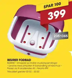 Punkt1 BEURER Fodbad B63850 tilbud