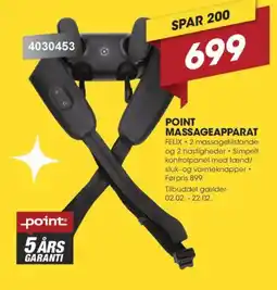 Punkt1 POINT Massageapparat FELIX tilbud