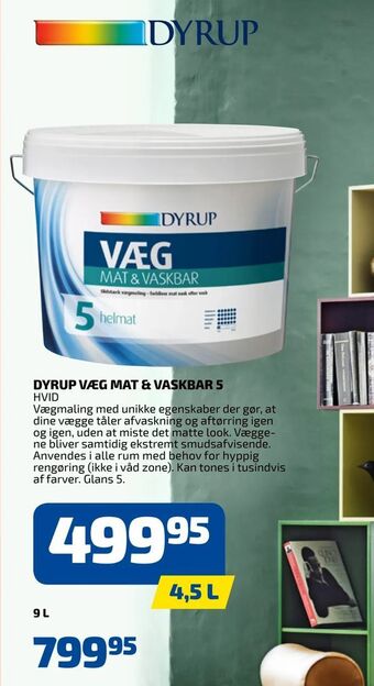Davidsen Dyrup væg mat & vaskbar 5 tilbud