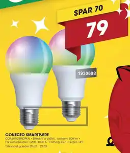 Punkt1 Conecto Smartpære COA60RGBW2PKN tilbud