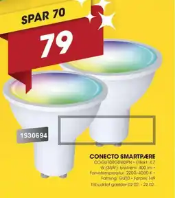 Punkt1 Conecto Smartpære COGUTORGBW2PN tilbud