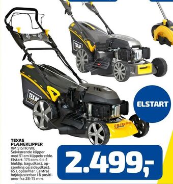 Davidsen Texas plæneklipper tilbud