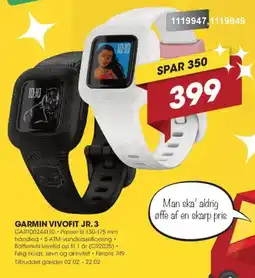 Punkt1 GARMIN Vivofit Jr. 3 GAR100244110 tilbud