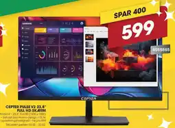 Punkt1 CEPTER Pulse V2 23,8" full HD skærm C24PULSEV2 tilbud