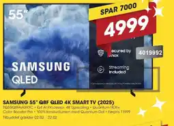 Punkt1 SAMSUNG 55" Q8F QLED 4K smart tv (2025) TQ55Q8FAAUXXC tilbud