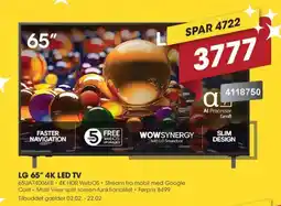 Punkt1 LG 65" 4K Led TV 65UA74006LB tilbud
