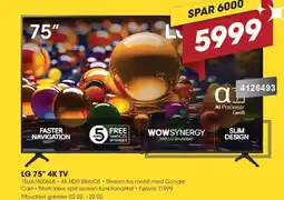 Punkt1 LG 75" 4K TV 75UA74006LB tilbud