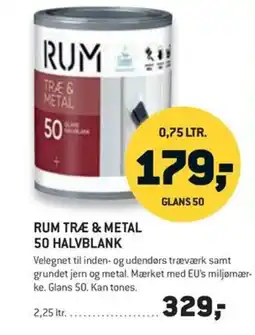 Johannes Fog RUM Træ & metal 50 halvblank tilbud