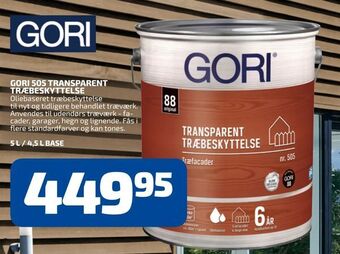 Davidsen Gori 505 transparent træbeskyttelse tilbud