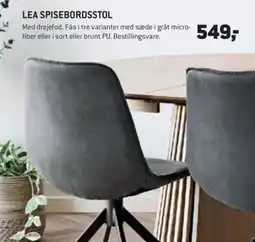 Johannes Fog Lea spisebordsstol tilbud