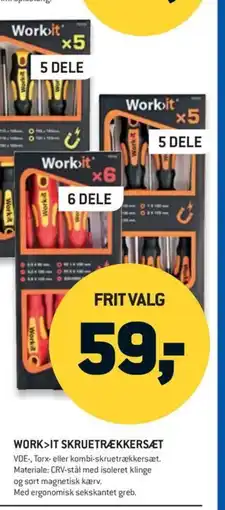 Johannes Fog Work>It skruetrækkersæt tilbud