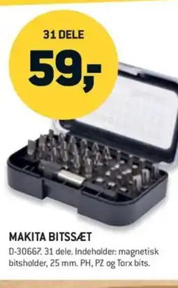 Johannes Fog Makita bitssæt tilbud