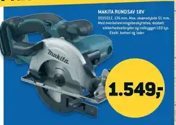Johannes Fog Makita rundsav 18v tilbud