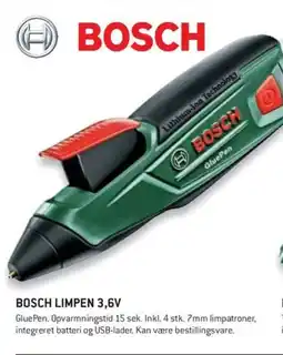 Johannes Fog BOSCH Limpen 3,6V tilbud