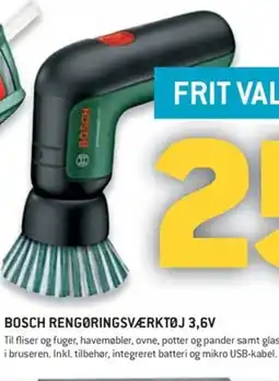Johannes Fog BOSCH Rengøringsværktøj 3,6V tilbud