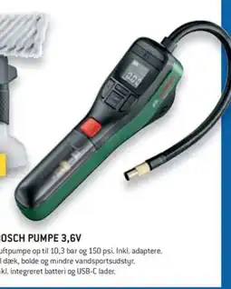 Johannes Fog BOSCH Pumpe 3,6v tilbud