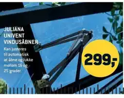 Johannes Fog Juliana Univent vindusåbner tilbud
