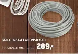 Johannes Fog Gripo installationskabel tilbud