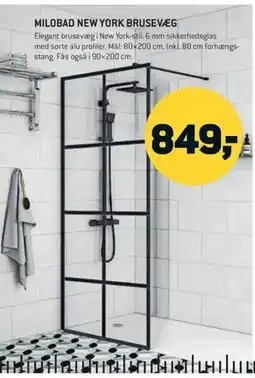 Johannes Fog Milobad New York brusevæg tilbud