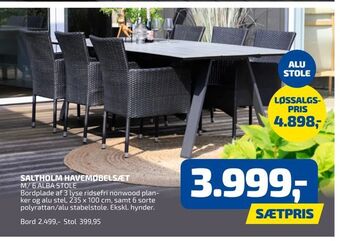 Davidsen Saltholm havemøbelsæt tilbud