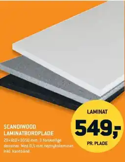 Johannes Fog Scandiwood laminatbordplade tilbud