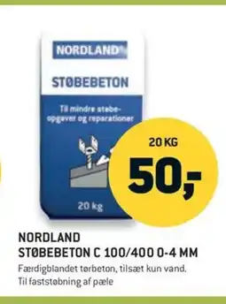 Johannes Fog Nordland støbebeton c 100/400 0-4 mm tilbud