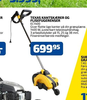 Davidsen Texas kantskærer og flisefugerenser tilbud