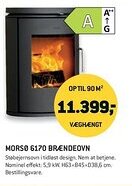 Johannes Fog Morsø 6170 brændeovn tilbud
