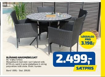 Davidsen Blåvand havemøbelsæt tilbud