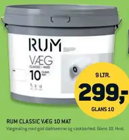 Johannes Fog RUM Classic væg 10 mat tilbud