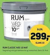 Johannes Fog RUM Classic væg 10 mat tilbud