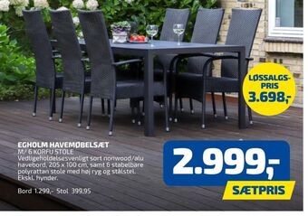 Davidsen Egholm havemøbelsæt tilbud