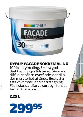 Davidsen Dyrup facade sokkemaling tilbud