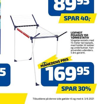 Leifheit pegasus 150 tørrestativ