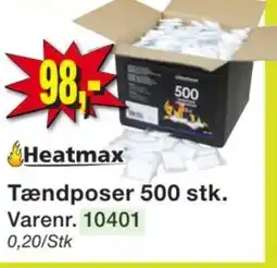 Harald Nyborg Heatmax Tændposer 500 stk. tilbud
