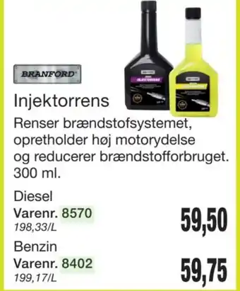 Harald Nyborg Branford injektorrens tilbud