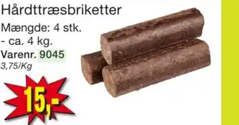 Harald Nyborg Hårdttræsbriketter tilbud